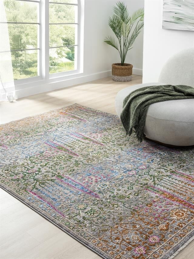 Retro Serisi Floral Vintage Halı