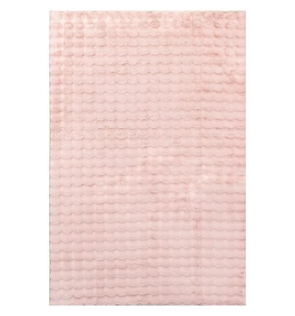 Dekoratif Pudra Peluş Halı – Kaymaz, Kolay Temizlenen, Yumuşak Dokulu