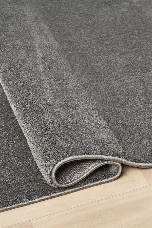 Bali Serisi Antrasit Mikrofiber Antialerjik Düz Renk Halı