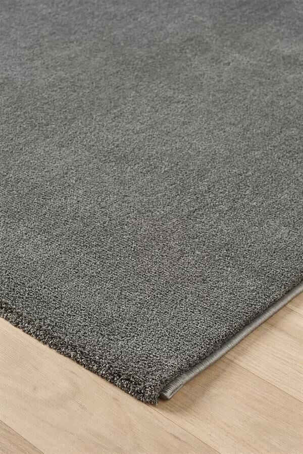 Bali Serisi Antrasit Mikrofiber Antialerjik Düz Renk Halı