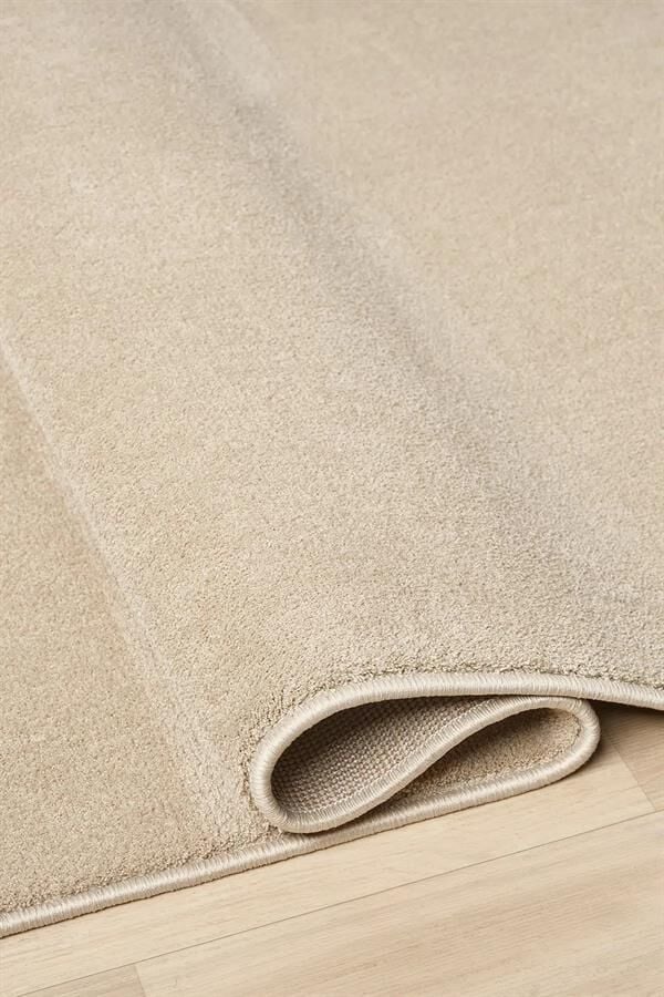Bali Serisi Bej Mikrofiber Antialerjik Düz Renk Halı