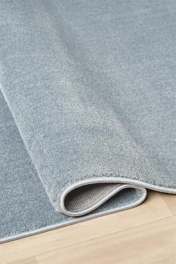 Bali Serisi Mavi Mikrofiber Antialerjik Düz Renk Halı