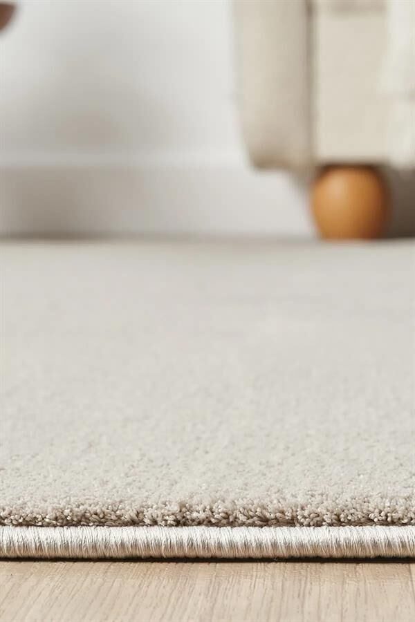 Bali Serisi Taş Rengi Mikrofiber Antialerjik Düz Renk Halı