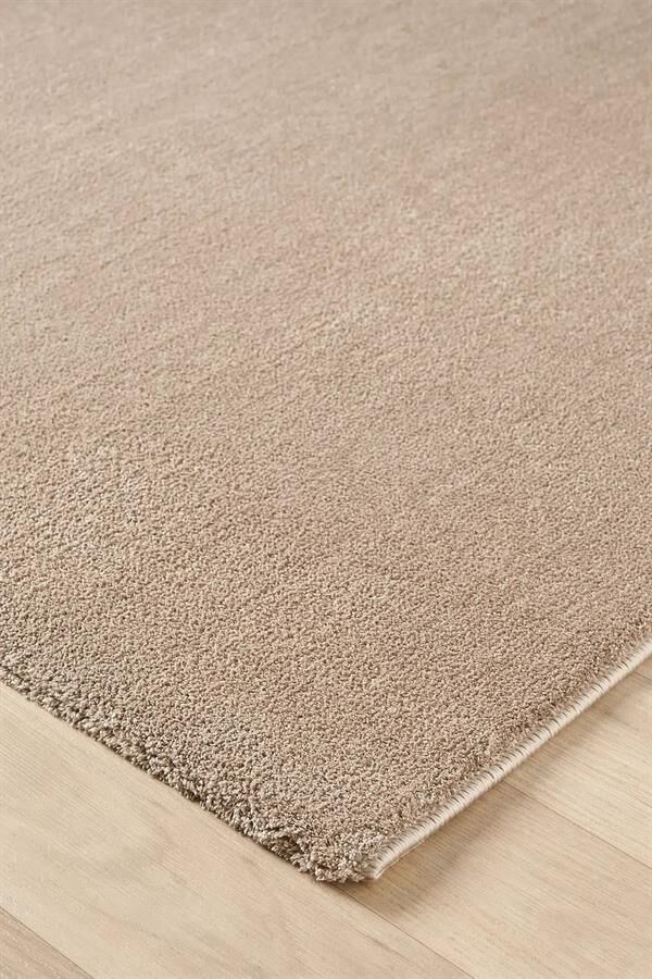 Bali Serisi Vizon Rengi Mikrofiber Antialerjik Düz Renk Halı