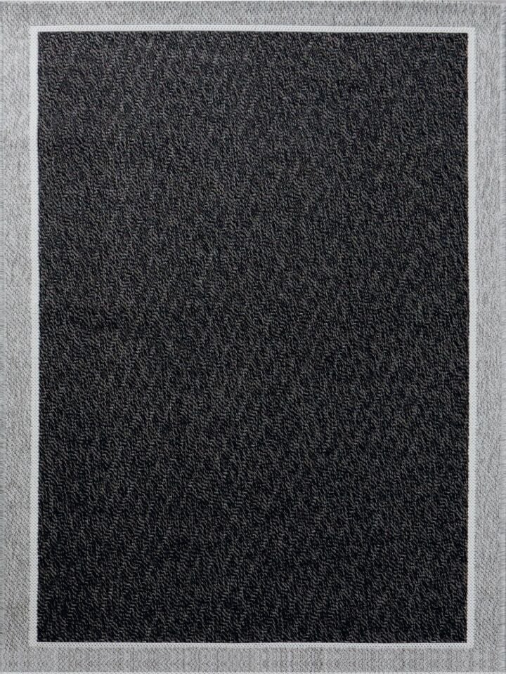 LOOM Halı Lino 3307 Siyah Gri Bordürlü Modern Halı