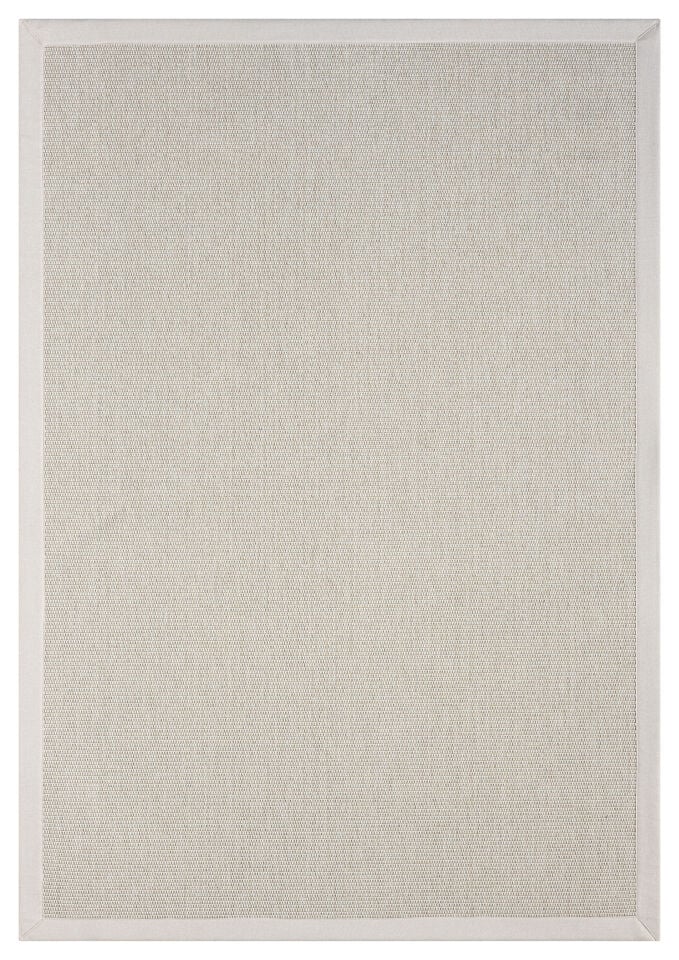 Loom Halı Bordürlü Krem Jüt Sisal Halı – Modern Salon Balkon Koridor Halısı