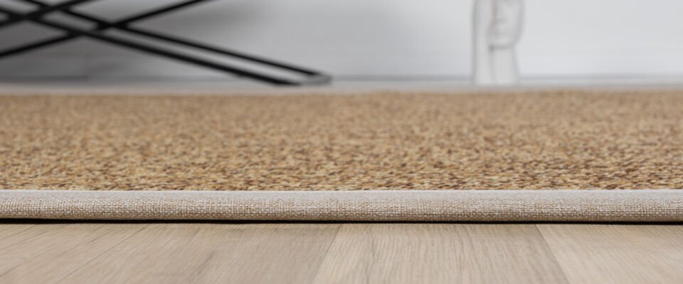 Bordürlü Krem Jüt Sisal Halı Modern Salon Balkon Koridor Halısı