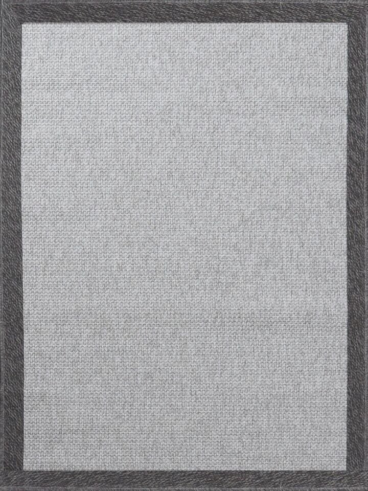 LOOM Halı Lino 3308 Antrasit Bordürlü Gri Halı