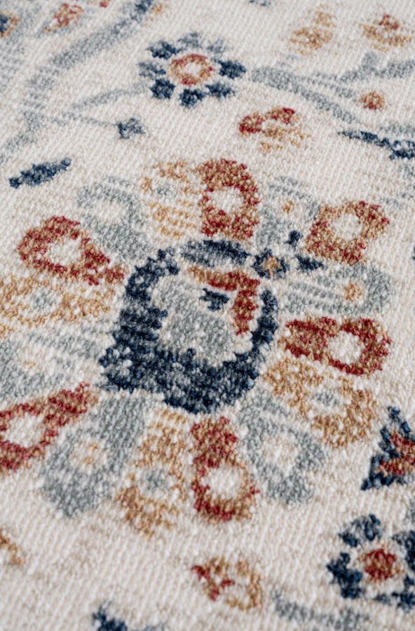 Bohem Vintage Çiçek Desenli Halı