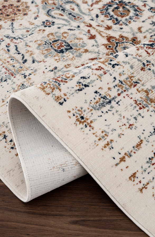 Bohem Vintage Çiçek Desenli Halı