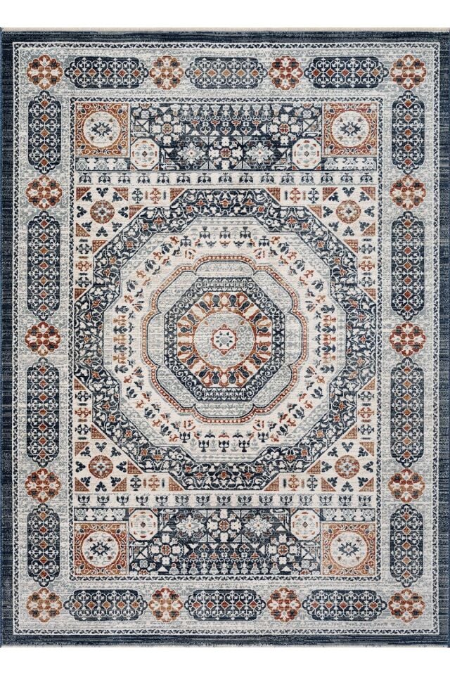 Bohem Madalyon Desenli Halı