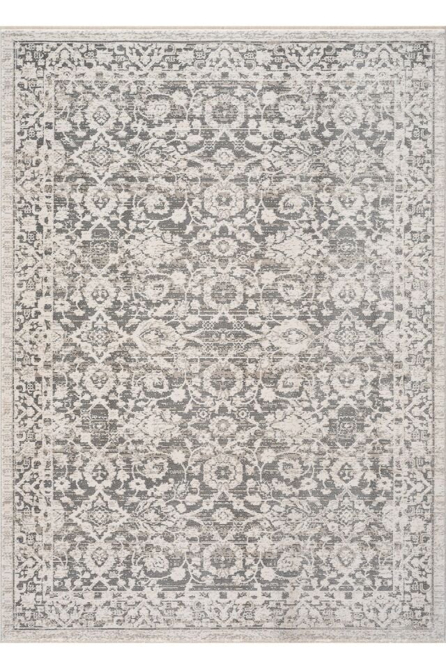 Bohem Eskitme Çiçek Desenli Halı