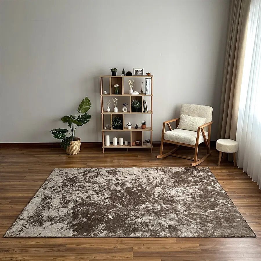 Velvet Touch İpeksi Dokuma Pamuk Viskon Parlak Halı Earth Brown