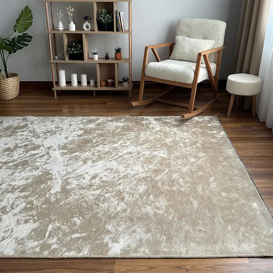 Velvet Touch İpeksi Dokuma Pamuk Viskon Parlak Halı Mink Vizon