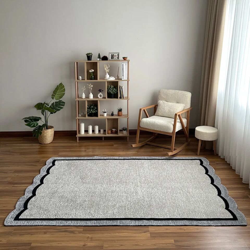 LOOM Natura Gri Siyah Amorf Halı
