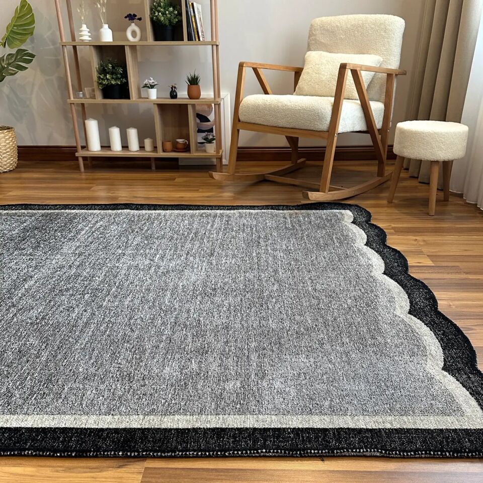 LOOM Natura Gri Siyah Amorf Halı