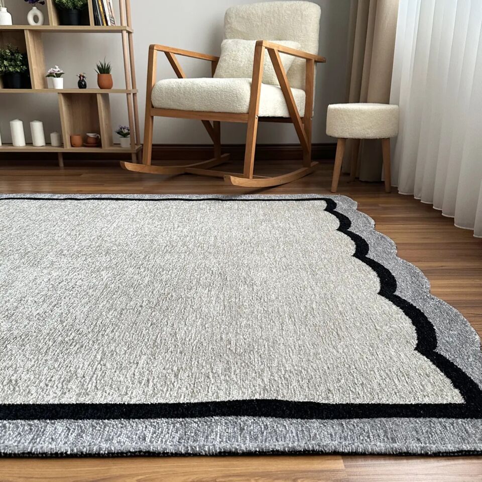 LOOM Natura Gri Siyah Amorf Halı