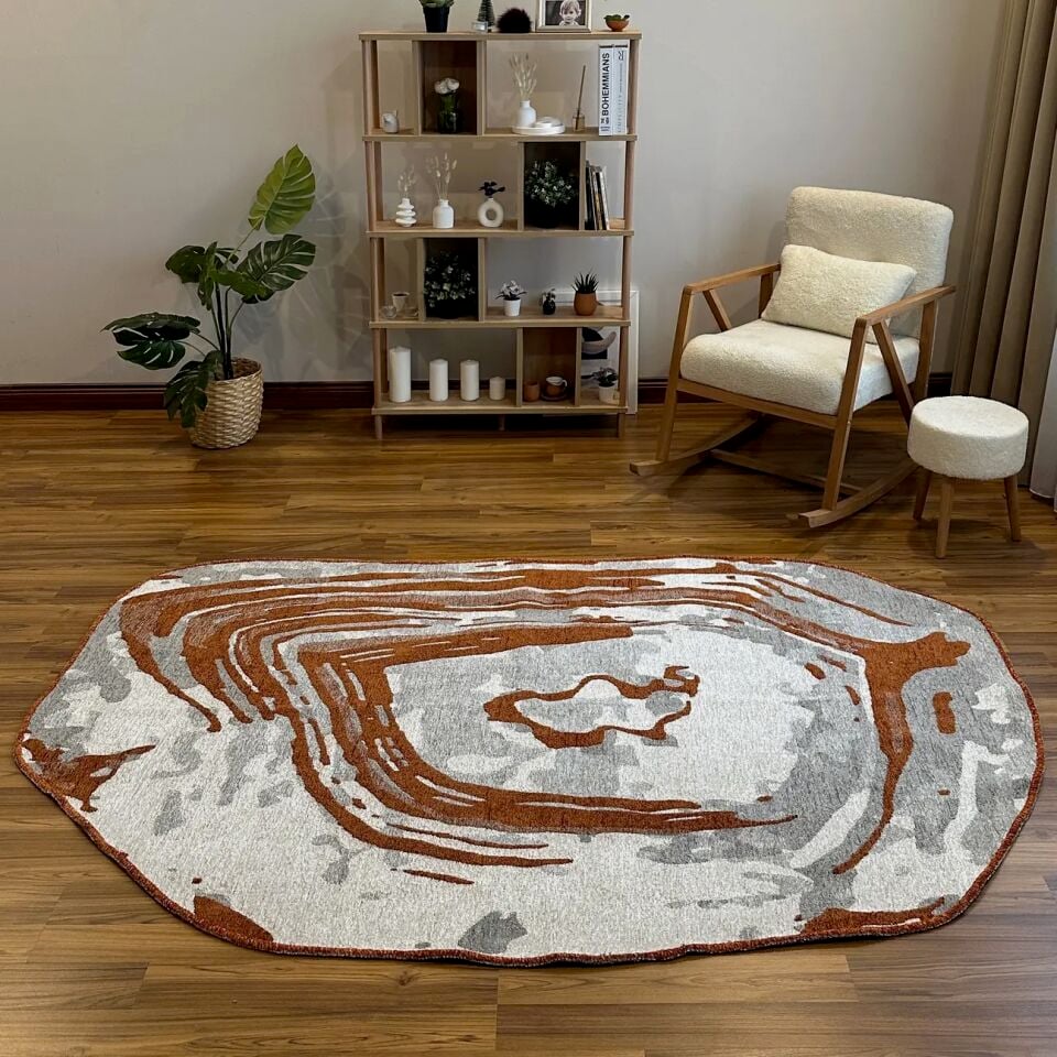 LOOM Natura Kiremit Gri Modern Dekoratif Halı