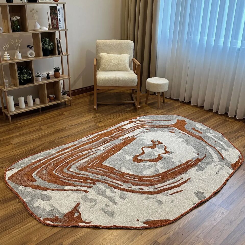 LOOM Natura Kiremit Gri Modern Dekoratif Halı