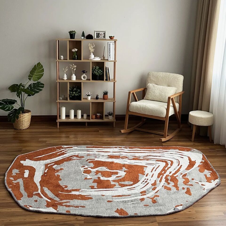 LOOM Natura Kiremit Gri Modern Dekoratif Halı