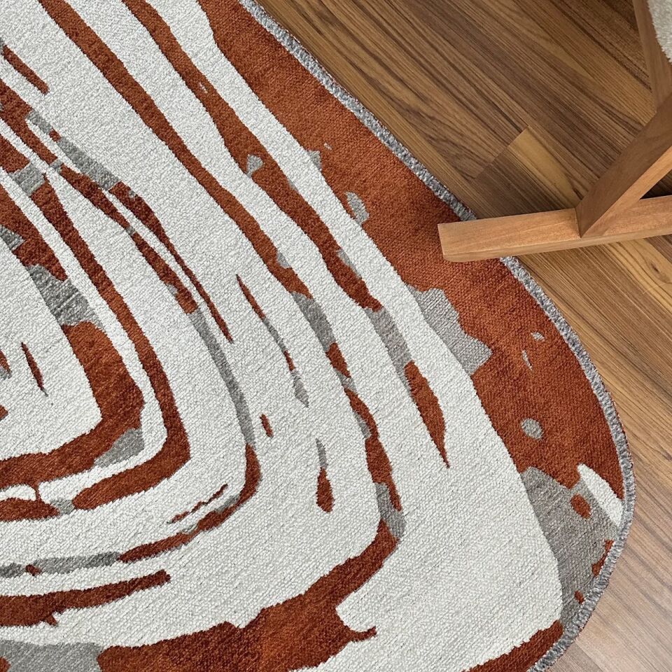 LOOM Natura Kiremit Gri Modern Dekoratif Halı