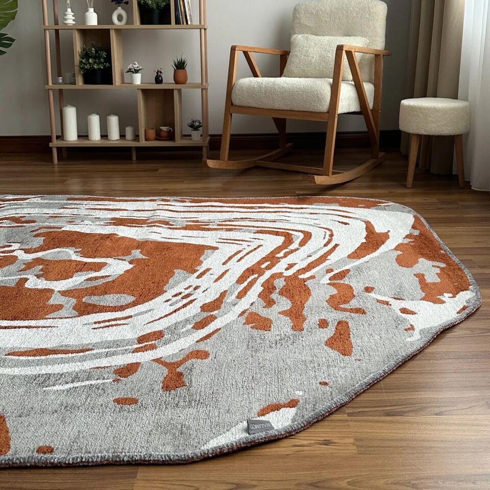 LOOM Natura Kiremit Gri Modern Dekoratif Halı