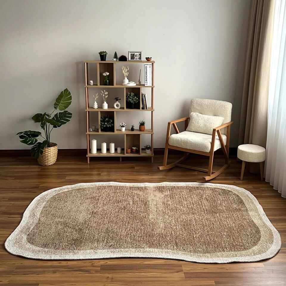 LOOM Natura Bej Bordürlü Modern Halı