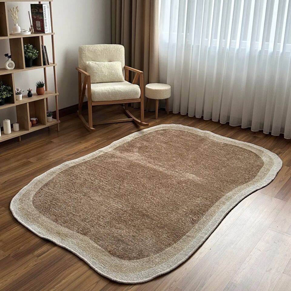 LOOM Natura Bej Bordürlü Modern Halı
