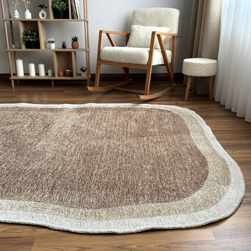 LOOM Natura Bej Bordürlü Modern Halı