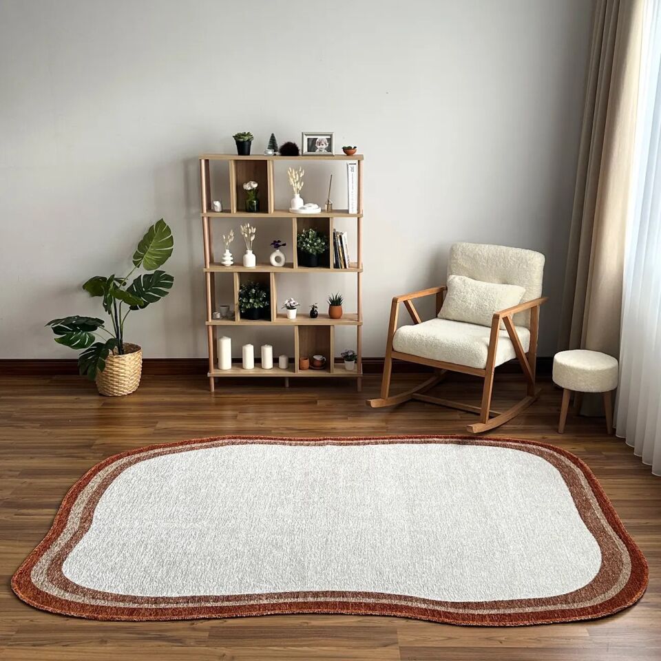 LOOM Natura Çift Taraflı Bordürlü Halı Kiremit