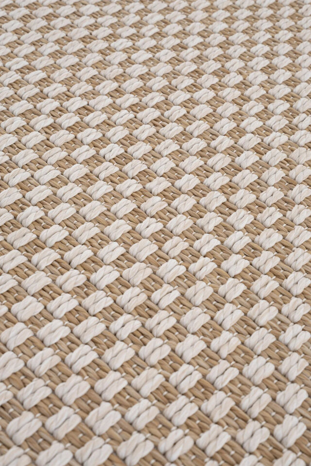 More B3667B Natural Bordürlü Jüt Halı